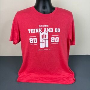 NC State T-Shirt Mens M Red Think And Do 2020 Strength In The Pack Graphic Tee